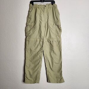 Rei Convertible Pants Shorts Men's 34 Khaki High-Rise Straight Leg (READ)